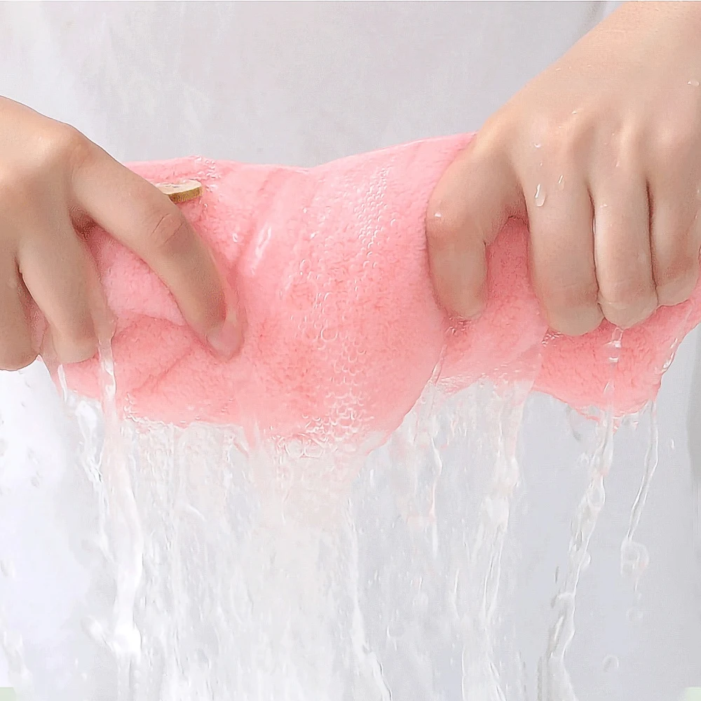 Microfiber Towels Quick Drying Towel Women Girl's Microfiber Shower Towel Quick Hair Drying Cap Soft Bath Hats Skin Friendly Water Absorption Bathroom Hooded Towels