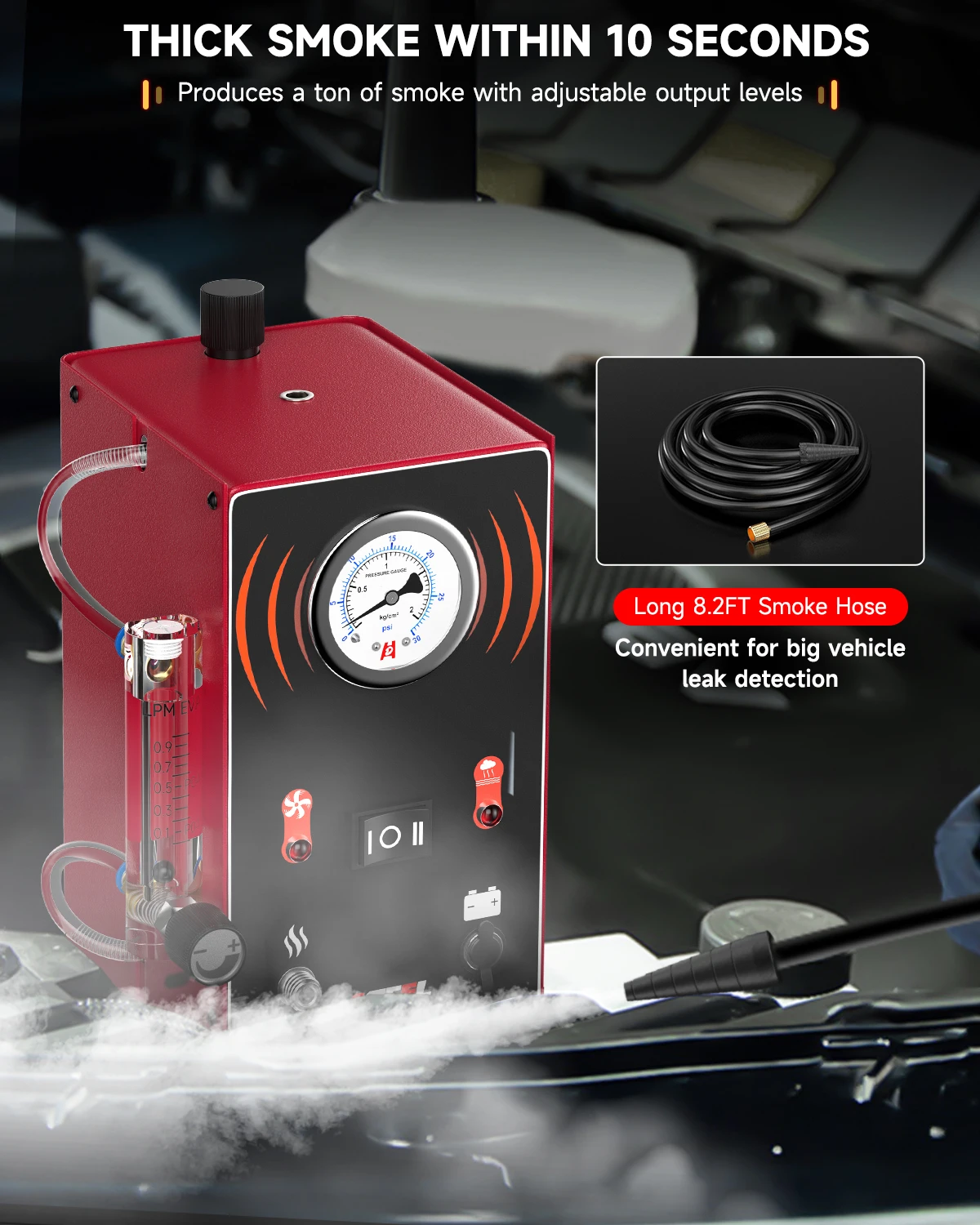 ANCEL S300 Car Smoke Leak Detector EVAP Pipe Smoking Generator Pipe Leakage Analyzer Tester EVAP System Diagnostic Tools 5