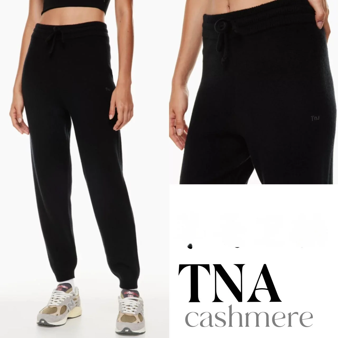 Aritzia TNA Wool Pants Loose Sweatpants Warm Slimming Drawstring Elastic  Edge 101824 Canadian Direct Mail - AliExpress