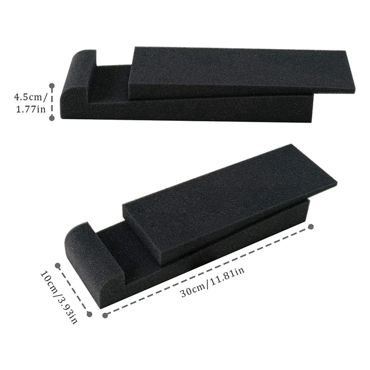 BAAU 3X Studio Monitor Isolation Speaker Pads Studio Monitor Stand Pads,Acoustical Foam for 3 Inch-10 Inch Speakers Base