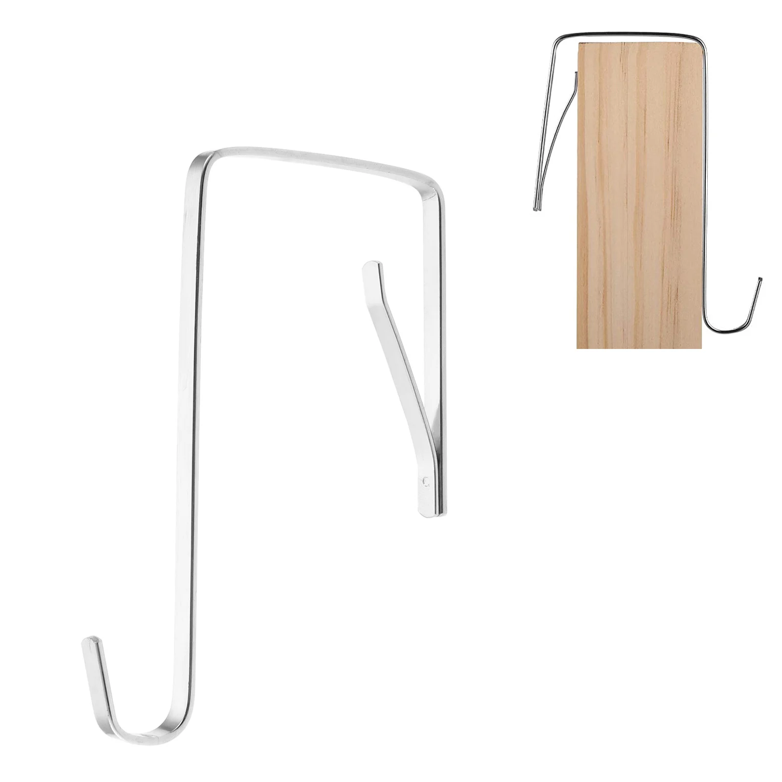 5 Pcs Cabinet Door Single Hooks Adjustable Over Door Hook Hanger Metal for Hanging Shoe Hats Clothes Towels Handbags,storage hook,door hook