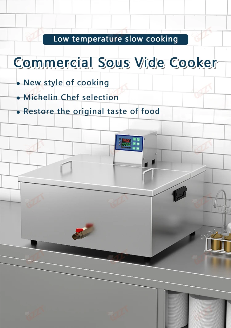 Description Picture 2 of itemGZZT 2000W Sous Vide Cooker Low Temperature Cooking Machine Slow Cooker 12-hour Timing Commercial Food Cooking Machine