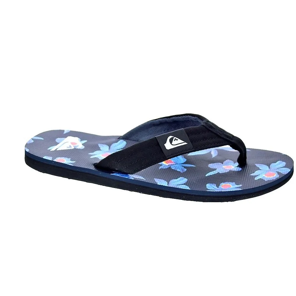 Quiksilver Hombre Chanclas Modelo Molokai Color Negro Moda Hombre Verano Sandalias 100 % Originales