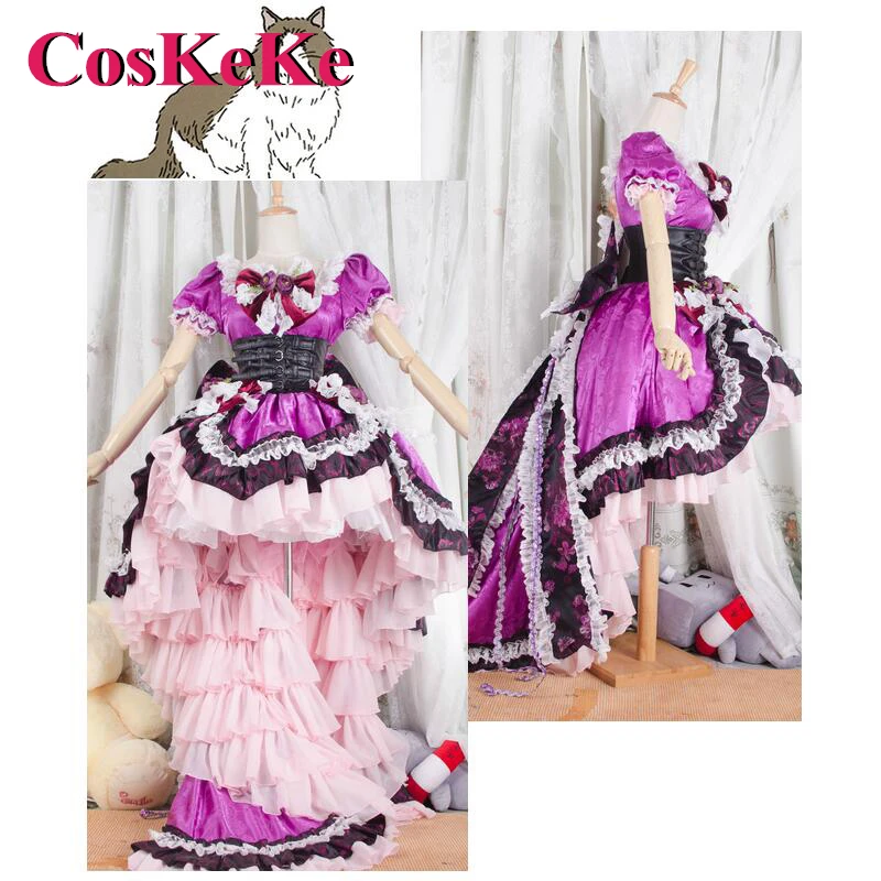 

CosKeKe[Customized] Yakumo Yukari Cosplay Anime Game Touhou Project Costume Gorgeous Sweet Formal Dress Party Role Play Clothing
