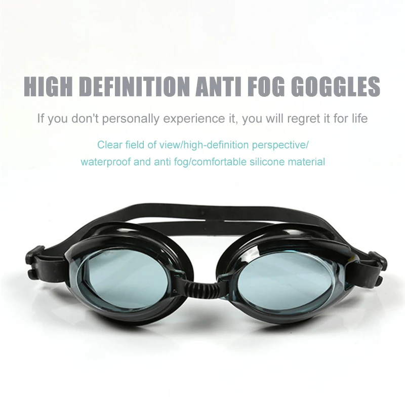 Waterproof Silicone Adjust Swim Pool Eyewear Adults Kids Diving Glasses Swimming Goggles For Men Women Anti-Fog Uv Prescription