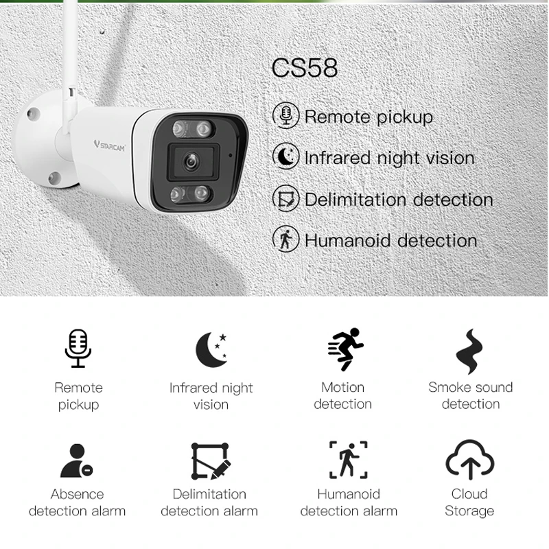 

Vstarcam New 2.4G WIFI 3MP PTZ IP Camera Security Protection Outdoor Smart Home CCTV Phone Video Surveillance IR Color Night