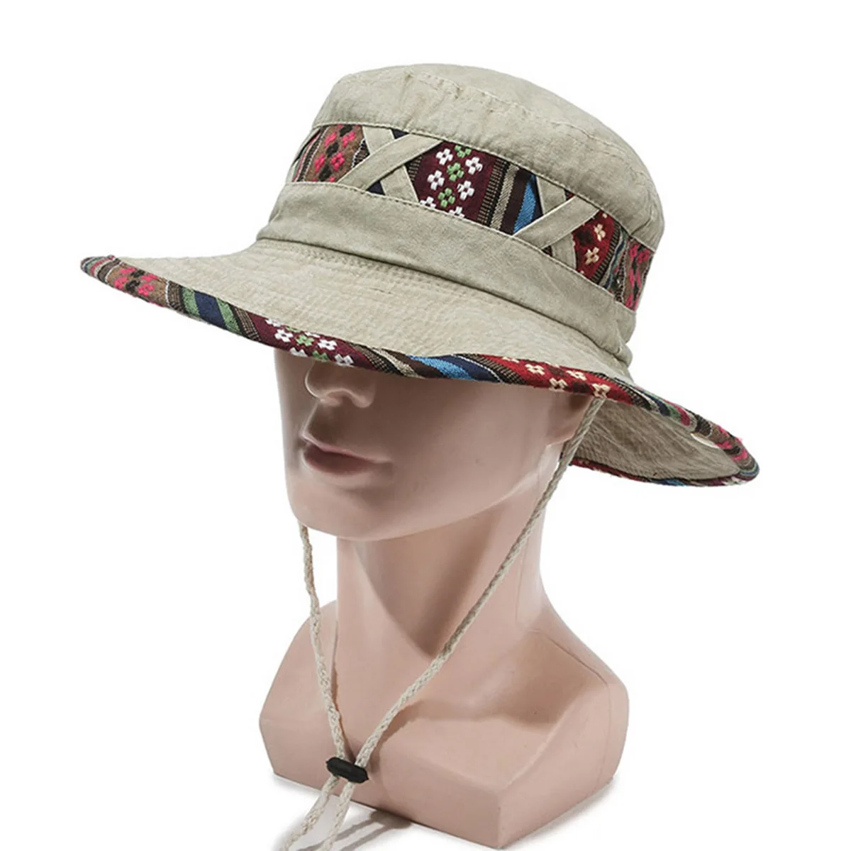 Vintage Frayed Edge Fashion Denim Fisherman Hat for Men, Simple Washed Distressed Bucket Hat, Summer Outdoor Sunshade Bucket Hat for Fishing and Hiking