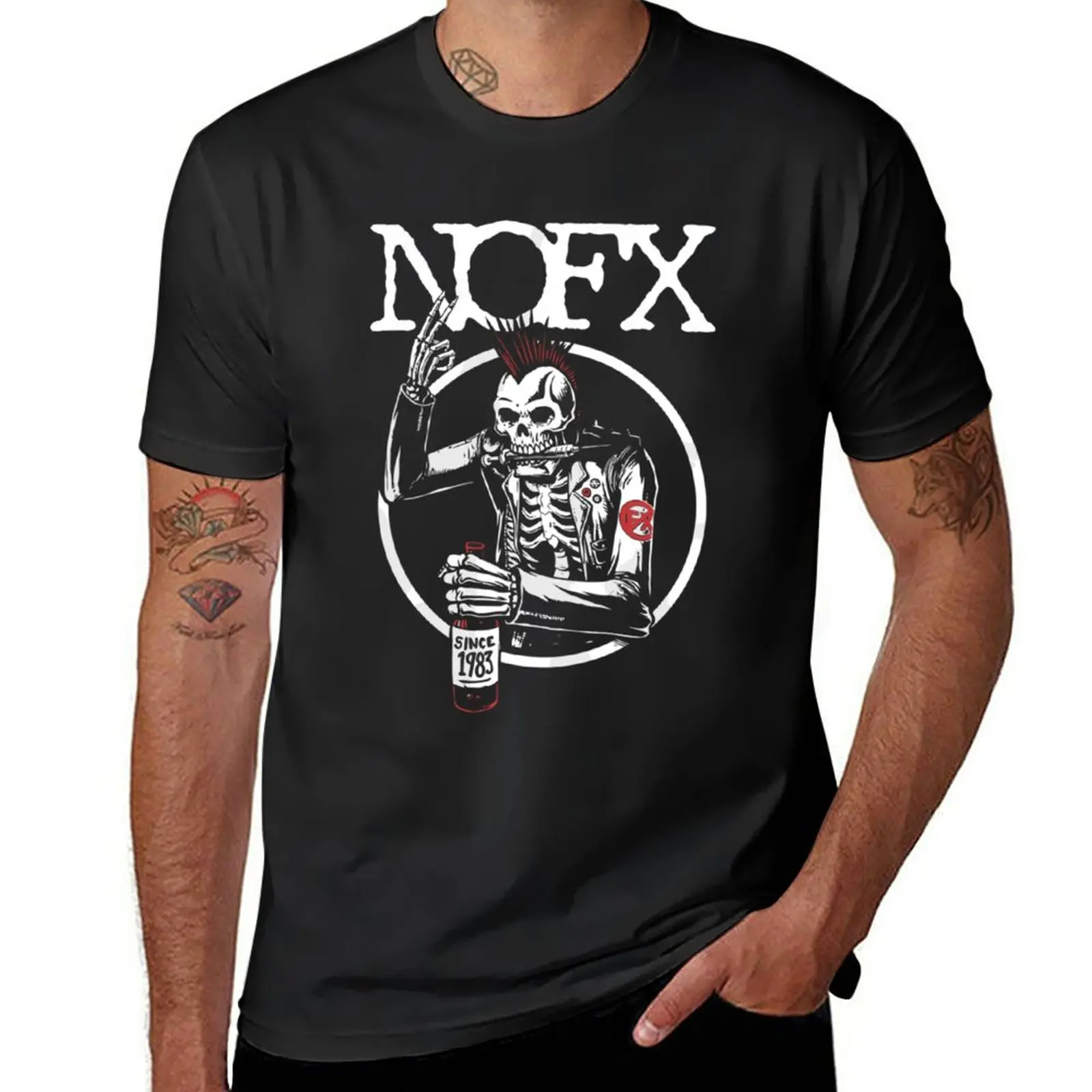 

New Nofx T-Shirt aesthetic clothes boys white t shirts man clothes animal print shirt for boys Men's long sleeve t shirts