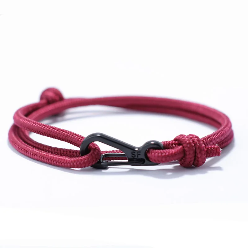 Handmade Macrame Paracord Bracelet for Men Outdoor Camping