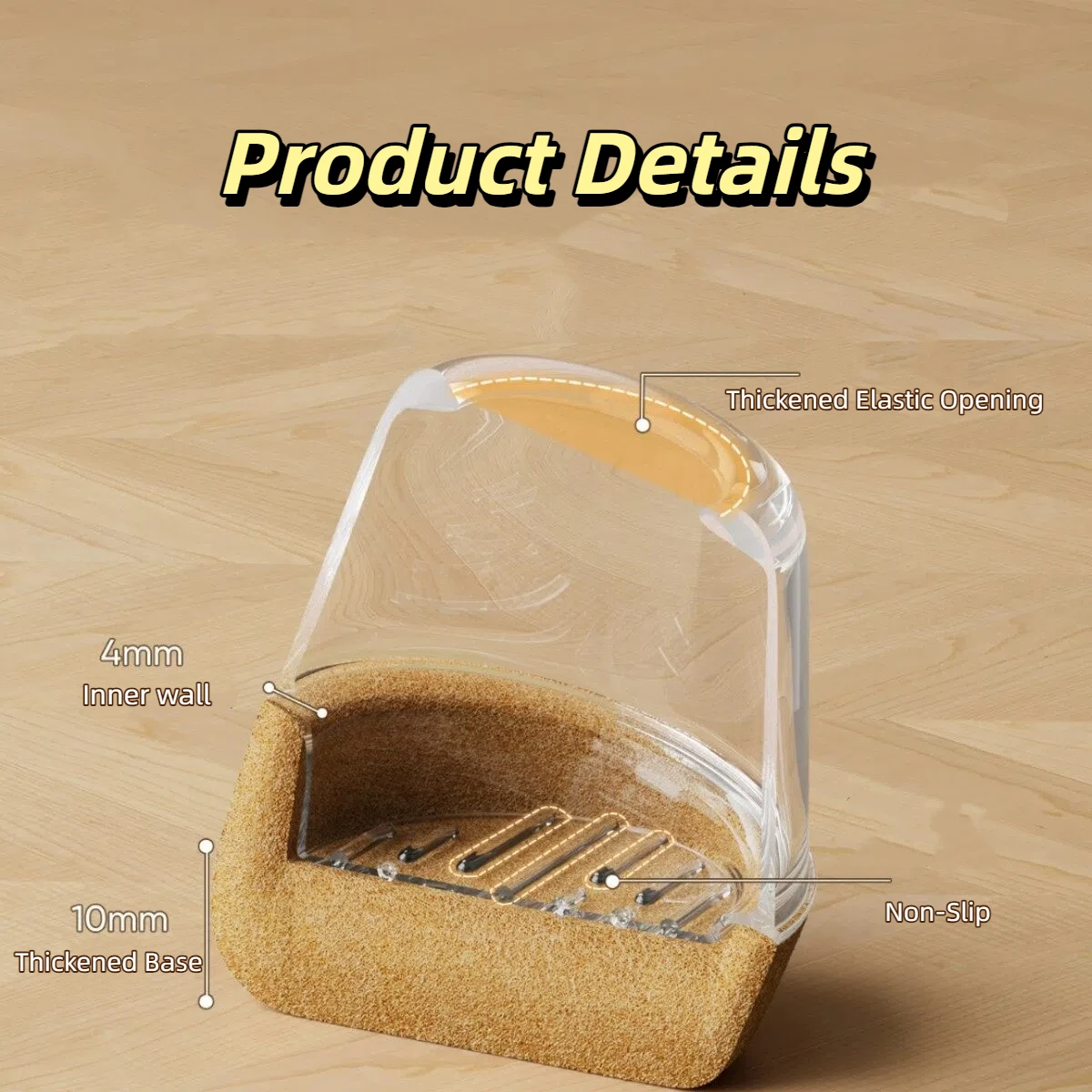 Enhanced Round Chair Leg Caps with Anti-slip Felt Pads for Noise Reduction and Floor Protection