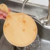 Bamboo Cutting Board with Handle Wooden Tray Round Rectangular Pizza Peeling Cutting Board Cut Food Bread Fruit Vegetables 3