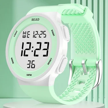 Women's Fashion Watch with High-Resolution LED Display, Waterproof Multi-Function Digital Watch