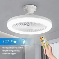 LED Smart 3-in-1 Ceiling Fan Light with Remote Control 3-speed E27 AC85-265v for Bedroom and Living Room Lighting 1