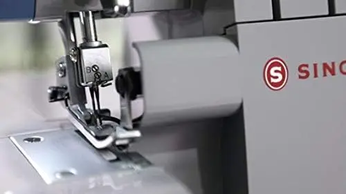 Singer X5004-Hd Metal Frame Serger & Overlock Machine 2-3-4 Stitch Capability, 8 Built-In Stitches, 1300 Stitches Per Minute,