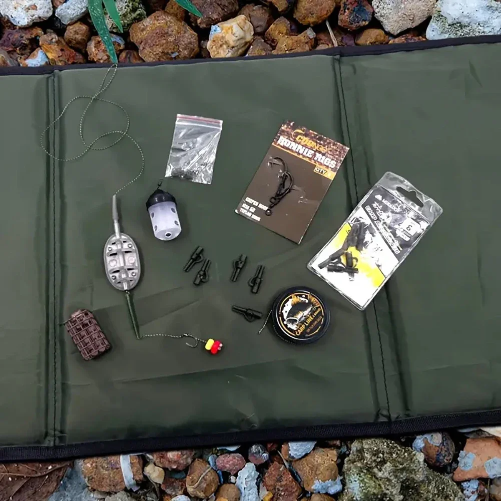 3-Layer Multipurpose Foldable Fishing Unhooking Pad with Breathable Sponge Cushion for Comfortable Outdoor Use for Carp Fishing