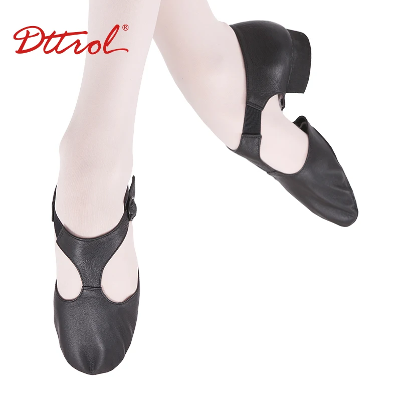 Genuine Leather Stretch Ballet Dance Shoe For Women Jazz Dancing
