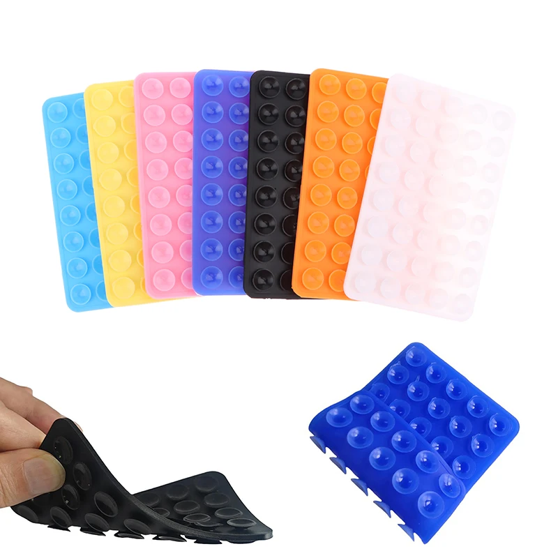 Color Backed Adhesive Silicone Suction Pad