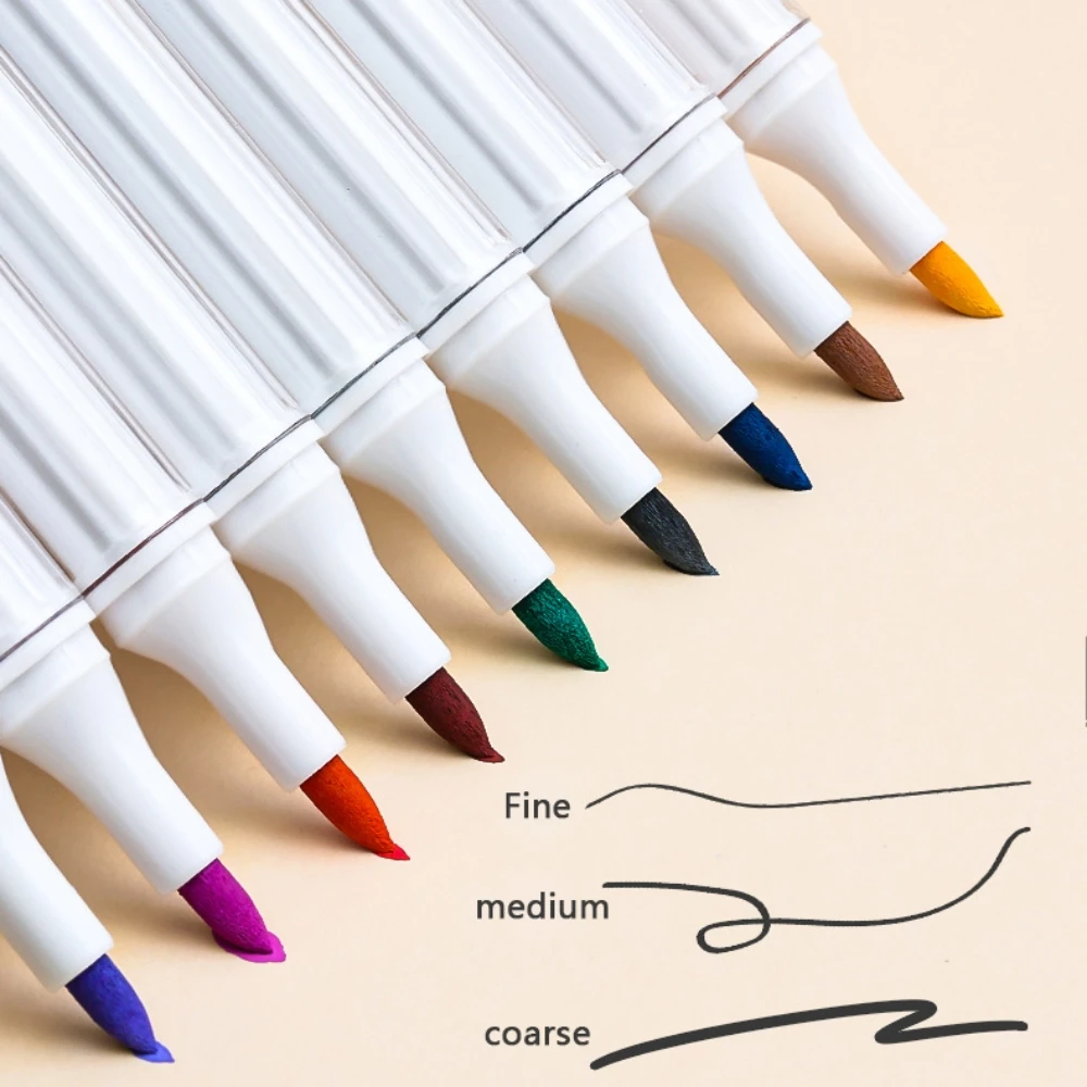 Languo Acrylic Marker Pen Soft Head for Artist Rock Painting Glass Ceramic Fabric Diy Crafts Student Graffiti Acrylic Paint Pens 3