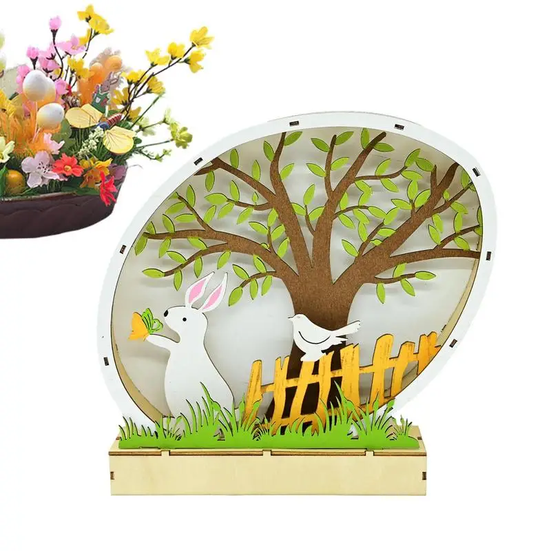 Easter Bunny Night Light Ornament Led Night Light Easter Desktop Ornament Centrotavola Pasquale Per Sala Da Pranzo Giardino