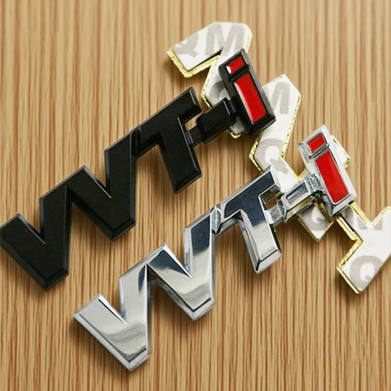 3D 메탈 레터 VVTi 로고 자동차 리어 트렁크 스티커 배지 펜더 사이드 엠블럼 (VVT-i 캠리 코롤라 라브4 프리우스 액세서리용)