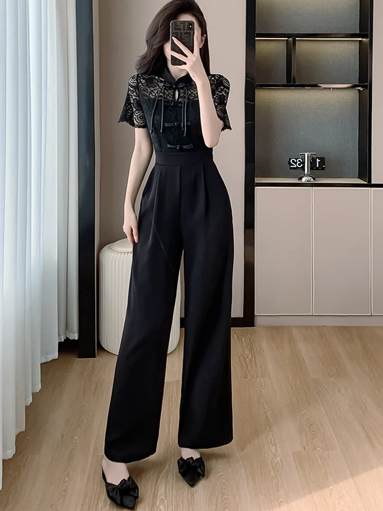 Elegant Top Jumpsuits Black Elegant Jumpsuits Top