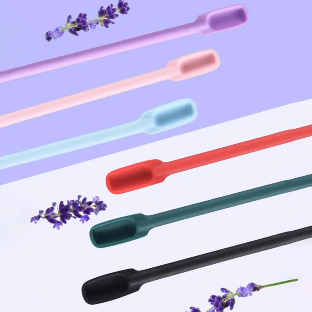 3Pcs NEW Silicone Double-head Lengthened Scraper Cosmetic Jam Deep Bottle Scraper Mini Spatula Set Makeup Tools