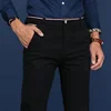 6 Colors Fashion Mens Slim Fit Casual Pants Korea Style Business Work Trousers All-match Mens Midwaist Straight Casual Pants 2