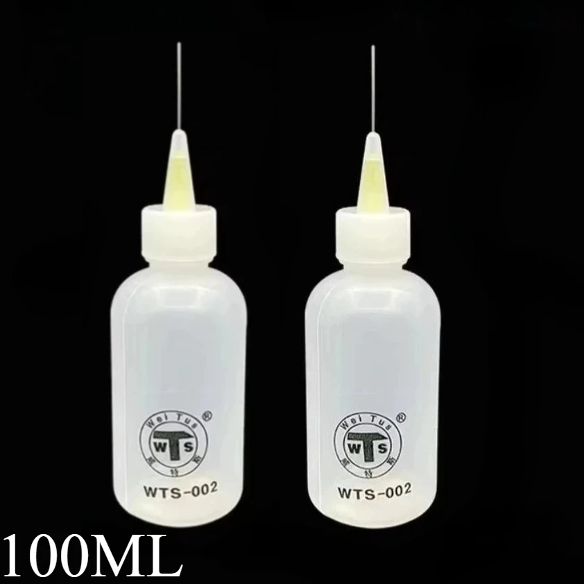 Nadelspitzen-Applikatorflasche 50 Ml – Präzisionsflüssigkeitsspender Mit Feiner Nadel, Auslaufsicher Für Kleber, Öl, Alkohol