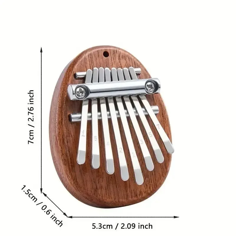 8 Sleutel Mini Houten Kalimba Hoge Kwaliteit Prachtige Vinger Duim Piano Marimba Muzikale Goede Accessoire Hanger Cadeau 6