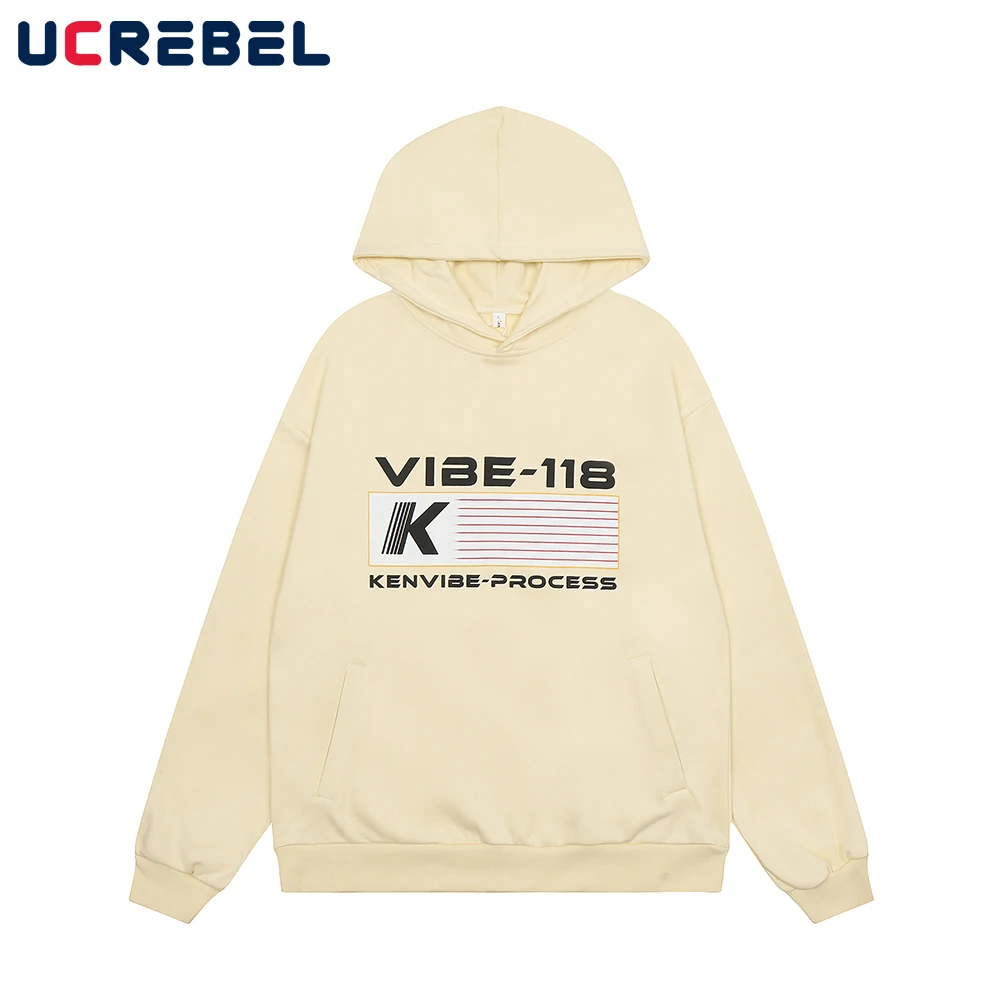 

Letter Print Casual Long Sleeve Sweatshirts Mens Autumn Loose Drop Shoulder Simple Style Hoodies Men Clothes