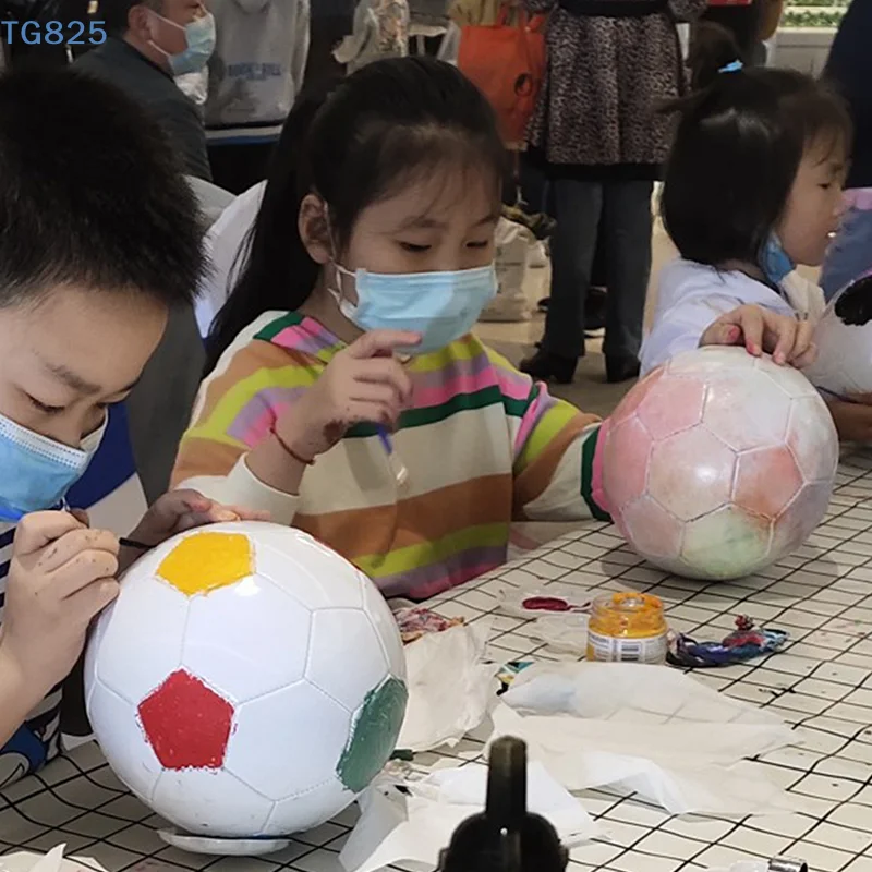 【AN】【AN】흰색 축구공 사이즈 5 공식 사이즈 어린이용 경량 축구공 성인용 축구 장난감 교육용 장난감 스포츠 PVC DIY 선물