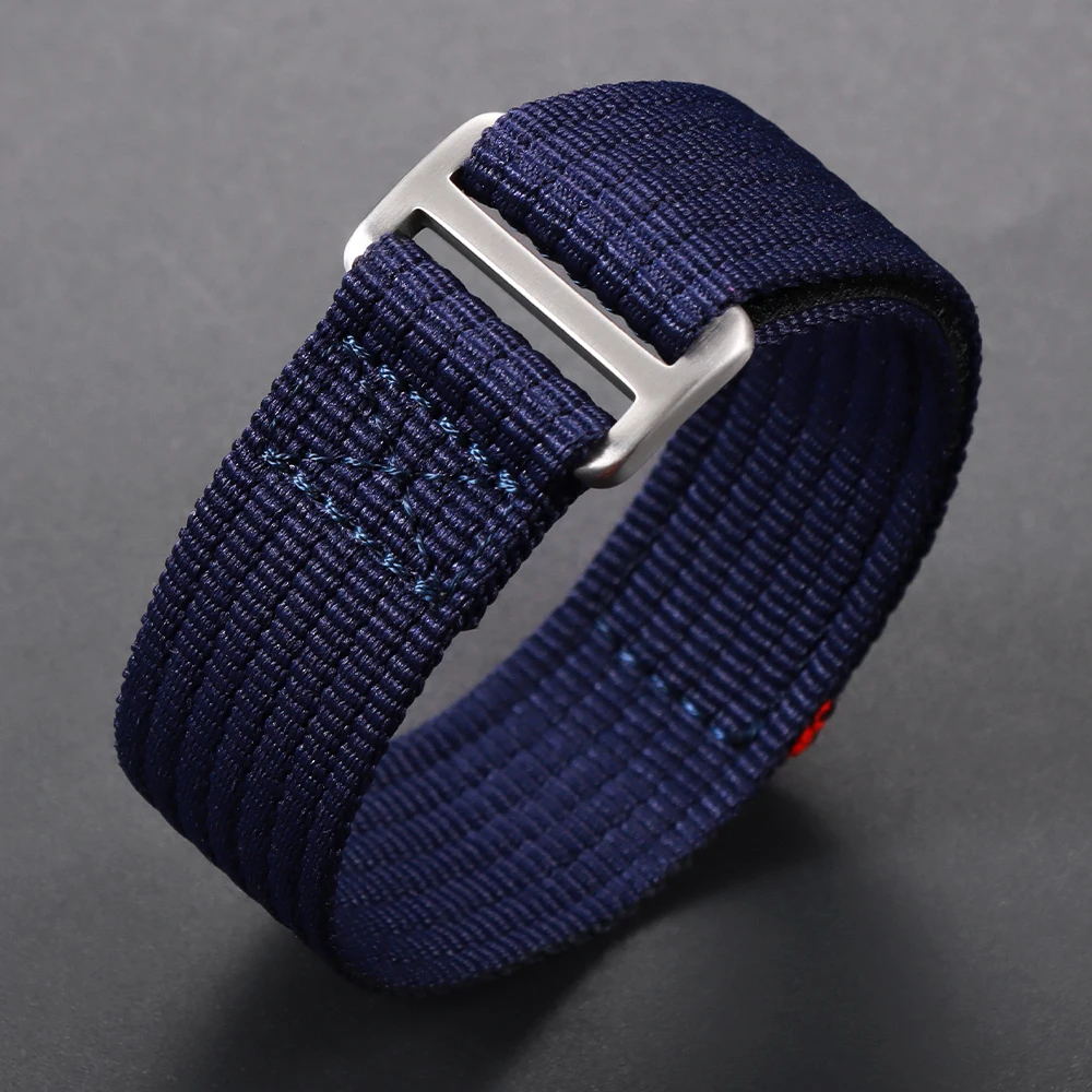 Nylon Hook and Loop Fastener Military Sport Watch Band - 20mm/22mm