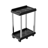 Double Layer Computer Tower Stand Mobile Base with Universal Wheels Simple Storage Heightening Case Support Bracket PC CPU Stand - Image 6