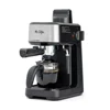 4-Shot Steam Espresso Machine Cappuccino Maker Latte Glass Carafe Frother Cuban Coffee Barista Home Brew Brewer Scoop Stainless 1