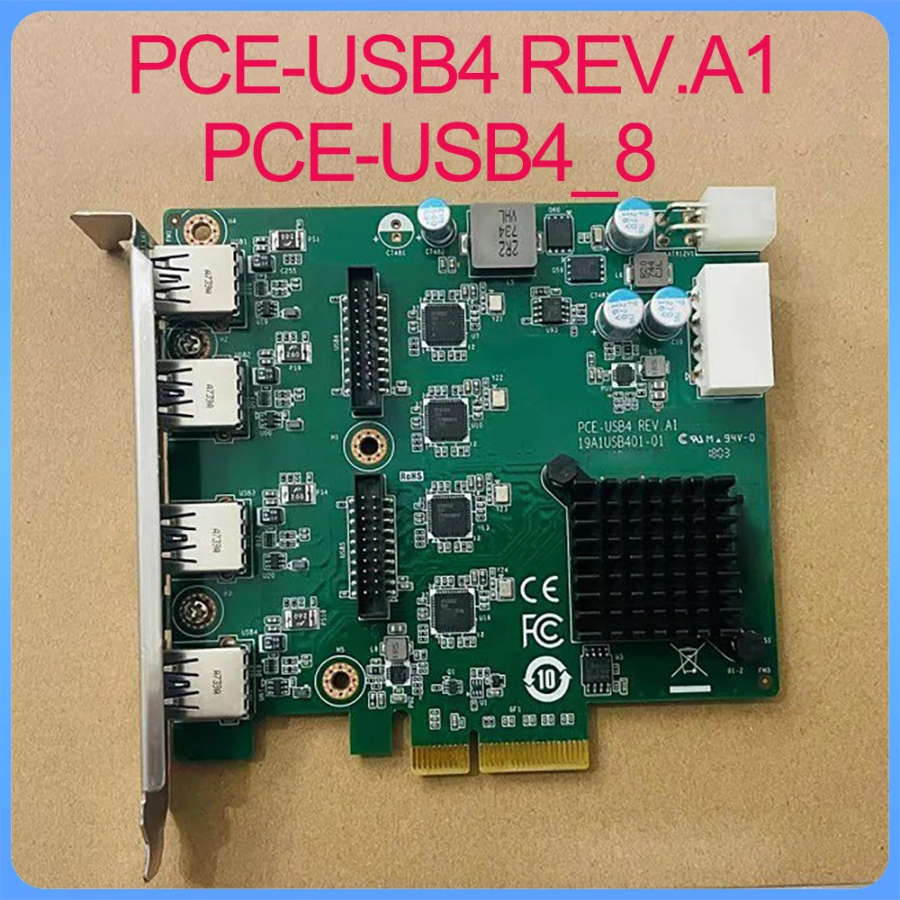 For ADVANTECHA PCE USB4 REV A1 PCE USB4 8 Video Capture Card