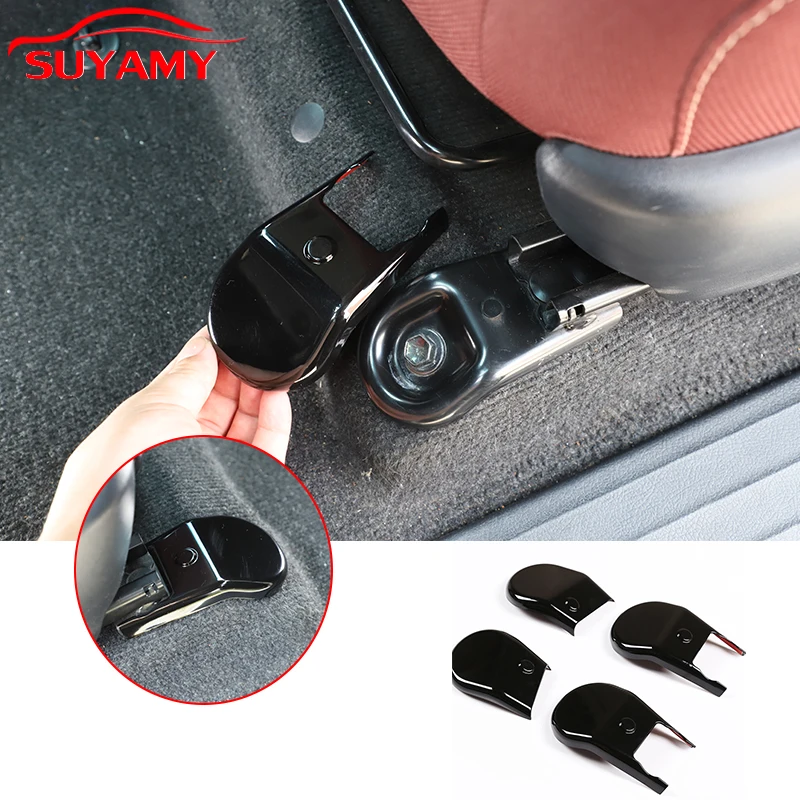 Für Toyota Hilux 2015-2021 ABS Anti-Staub Sitz Halterung Befestigungs Schrauben Borte Abdeckung Auto Innen Zubehör Schwarz 4PCS