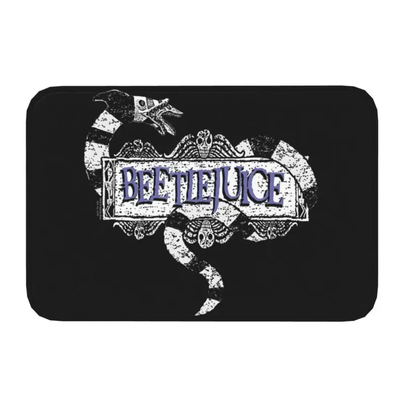 Horror Beetlejuice Logo Porta D'Ingresso Tappetini D'Ingresso Interni Tim Burton Film Bagno Cucina Zerbino Wc Tappeto Tappeto