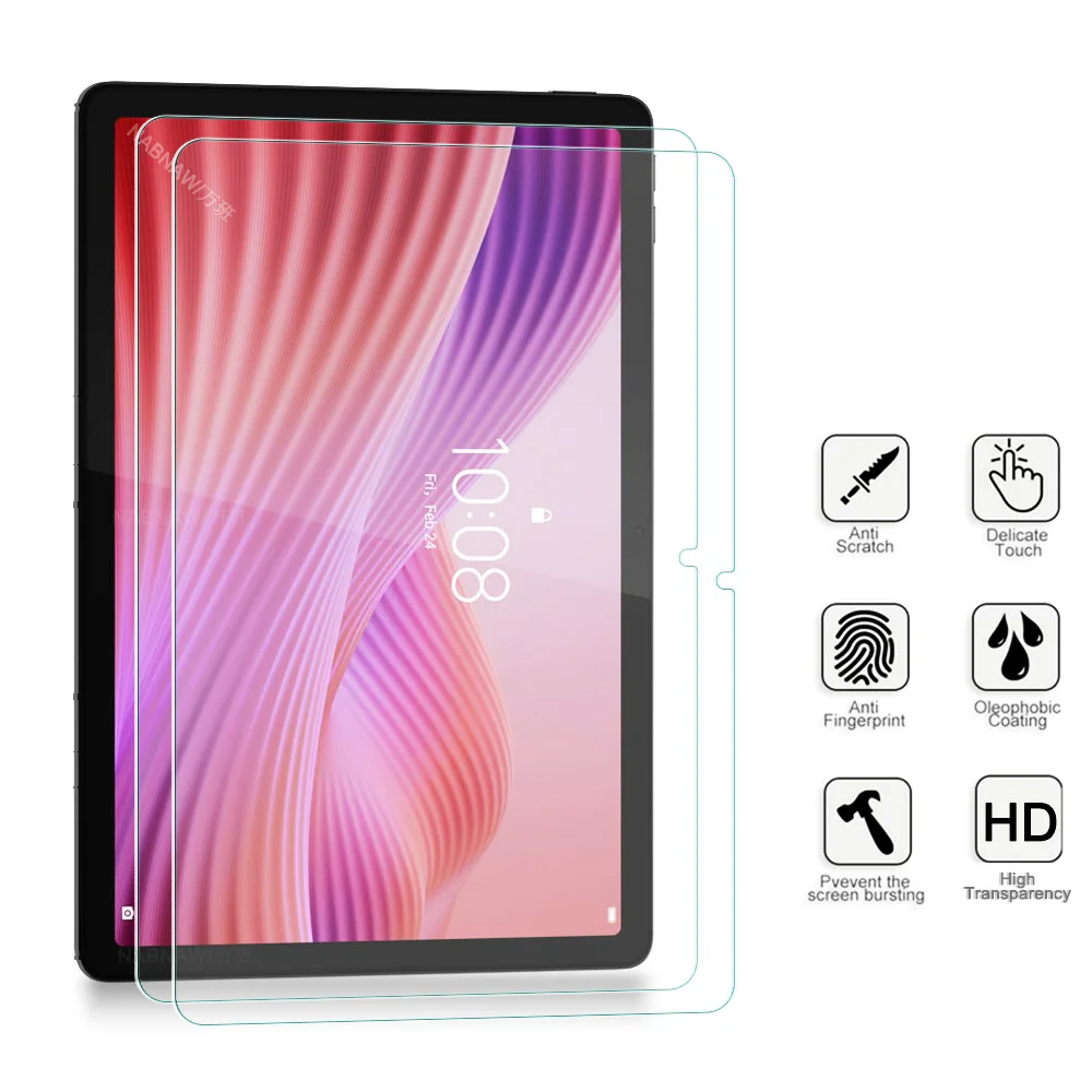 2 Pieces Screen Protector for Lenovo Tab K10 Gen 2 Full HD Tempered Glass Film Guard For Lenovo K10 10.1 2025 9H Hardness 2