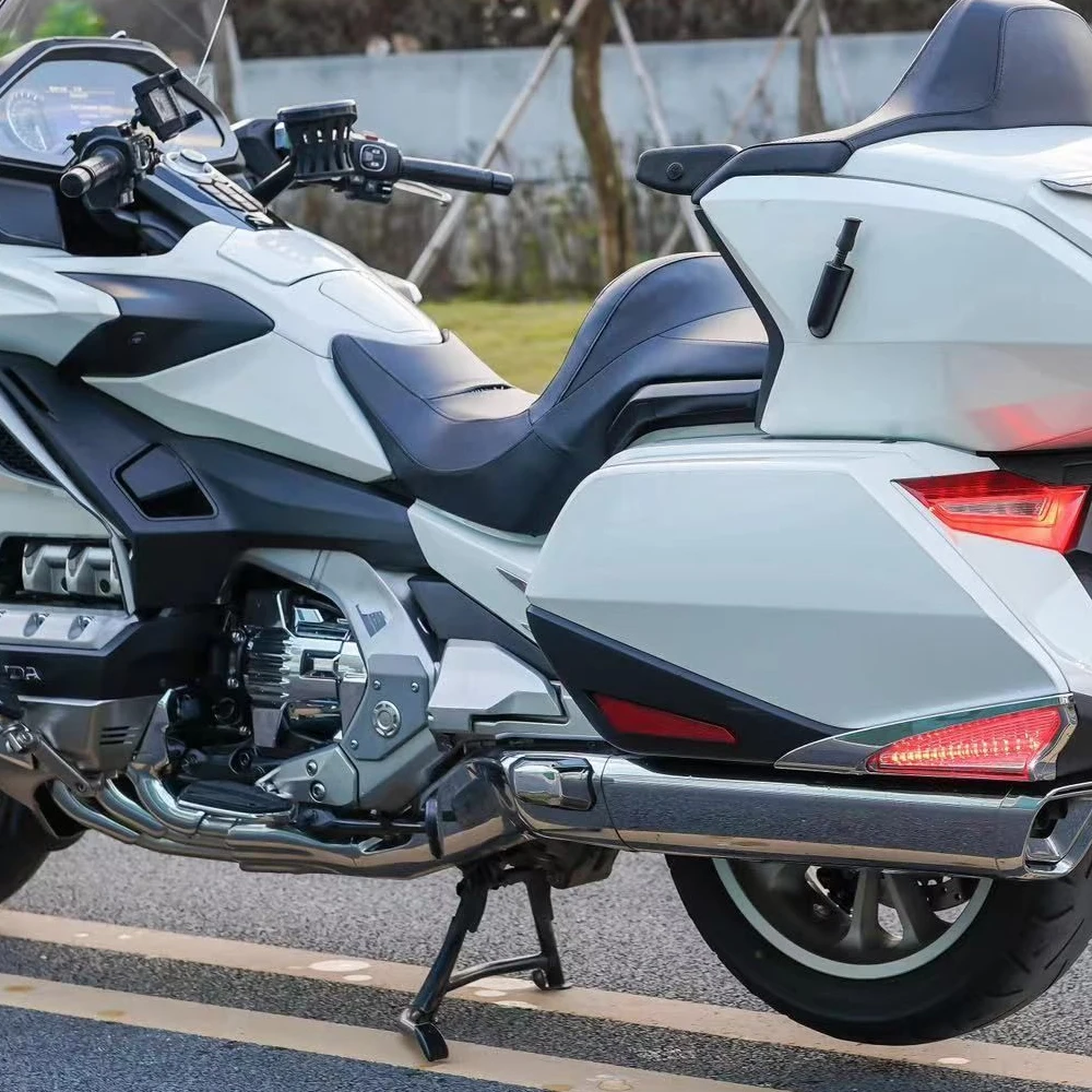 Saddlebag Guard Rear Side Saddle Bag Trim Cover Chrome/Black Fits