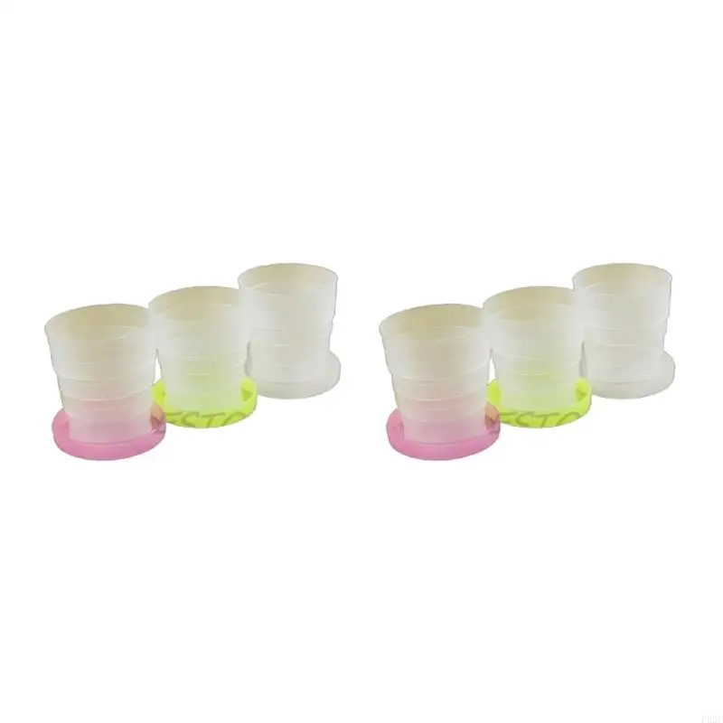 P82C Portable Plastic Retractable Folding Cup Telescopic Collapsible Outdoor Travel