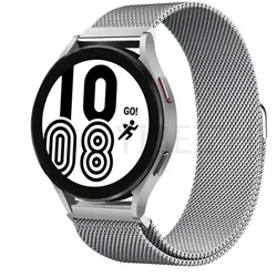 Elegant Milanese Loop Stainless Steel Watch Band, Adjustable 20mm/22mm Bracelet Strap for 22MM watch band (Silver 1)