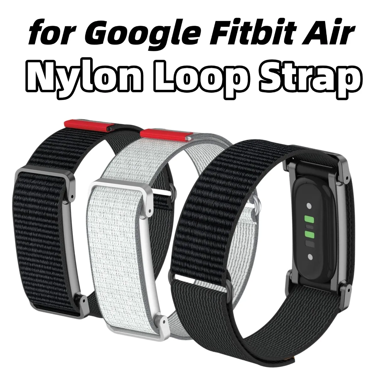 Premium Nylon Loop Strap with Metal Case - Soft Breathable Replacement Sport Wristband