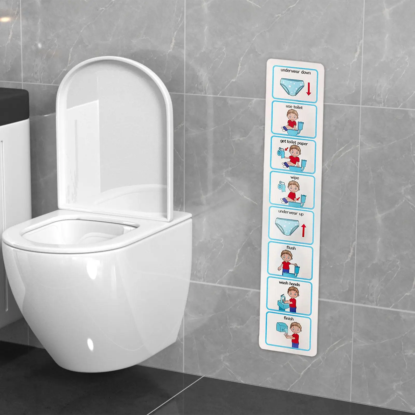 

Visual Schedule Toilet Training Chart, Potty Chart, Early Education for Kids Children Classroom Home