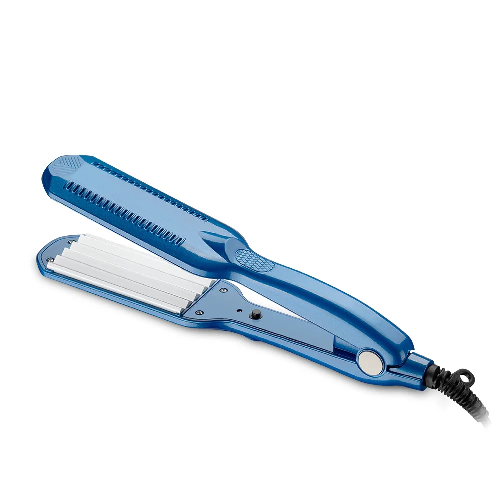 Professional ceramic corrugated iron for wave corrugation flat irons curling cone adjust temperature Wide hair Wave Plate 4