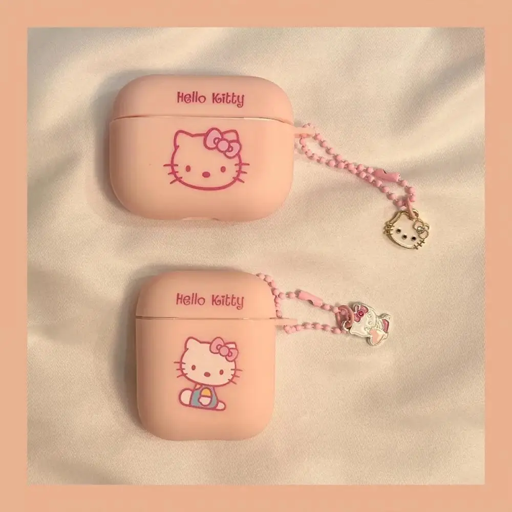 

Детские наушники Kittys, Kawaii Sanriod, защитные наушники Bluetooth Airpods1 2 поколения Pro Kuromi, мягкий чехол, аксессуары