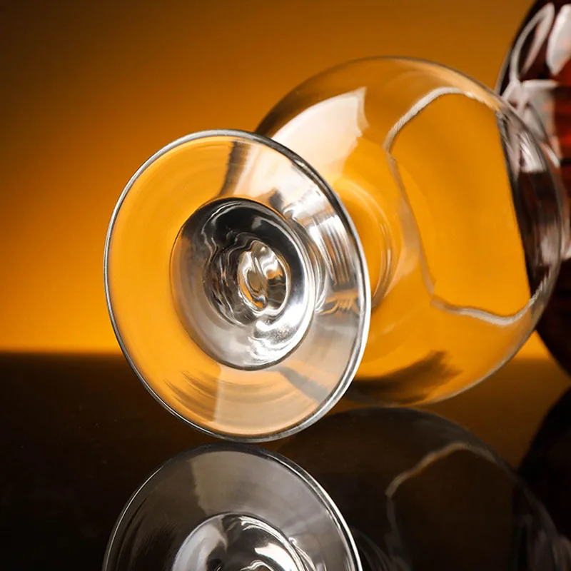 Glass Whiskey Wine Cup Set Small Brandy Short Feet High Feet Red Wine Cup Beer 2pcs whiskey glass drinking glasses set
