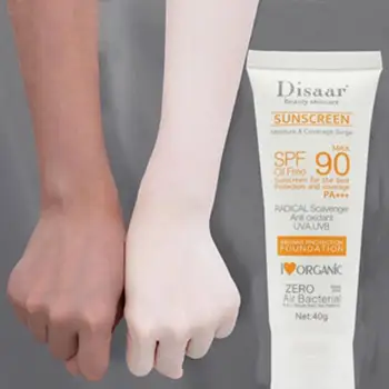 Crema solare sbiancante per il viso e il corpo SPF 90 Crema solare protettiva per la pelle Anti-età Controllo dell'olio Idratante Cura della pelle 1