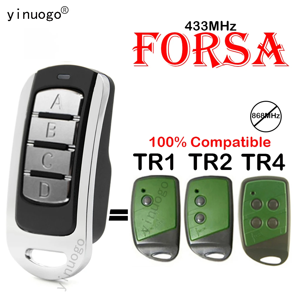 access control cards New FORSA TR1 TR2 TR4 Garage Door Remote Control Replacement 433.92mhz FORSA Remote Control Gate Opener Trasmitter Key magnetic gate lock with keypad