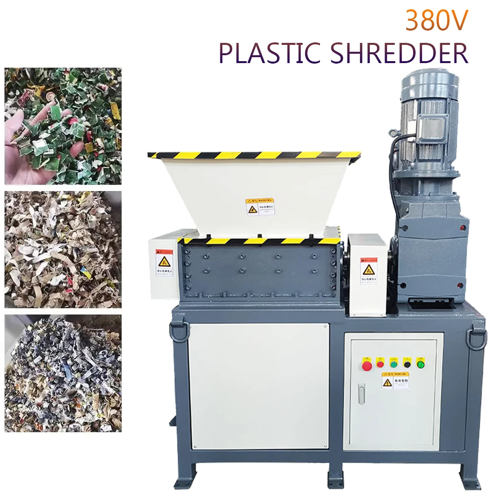 Grandi Pneumatici Trituratori Industriali Plastica Rottami Di Legno Metallo Rimovibile Impatto Macchina Triturata Barile Di Olio Frantoio Trattamento 