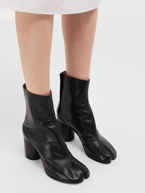 maison margiela camel toe boots